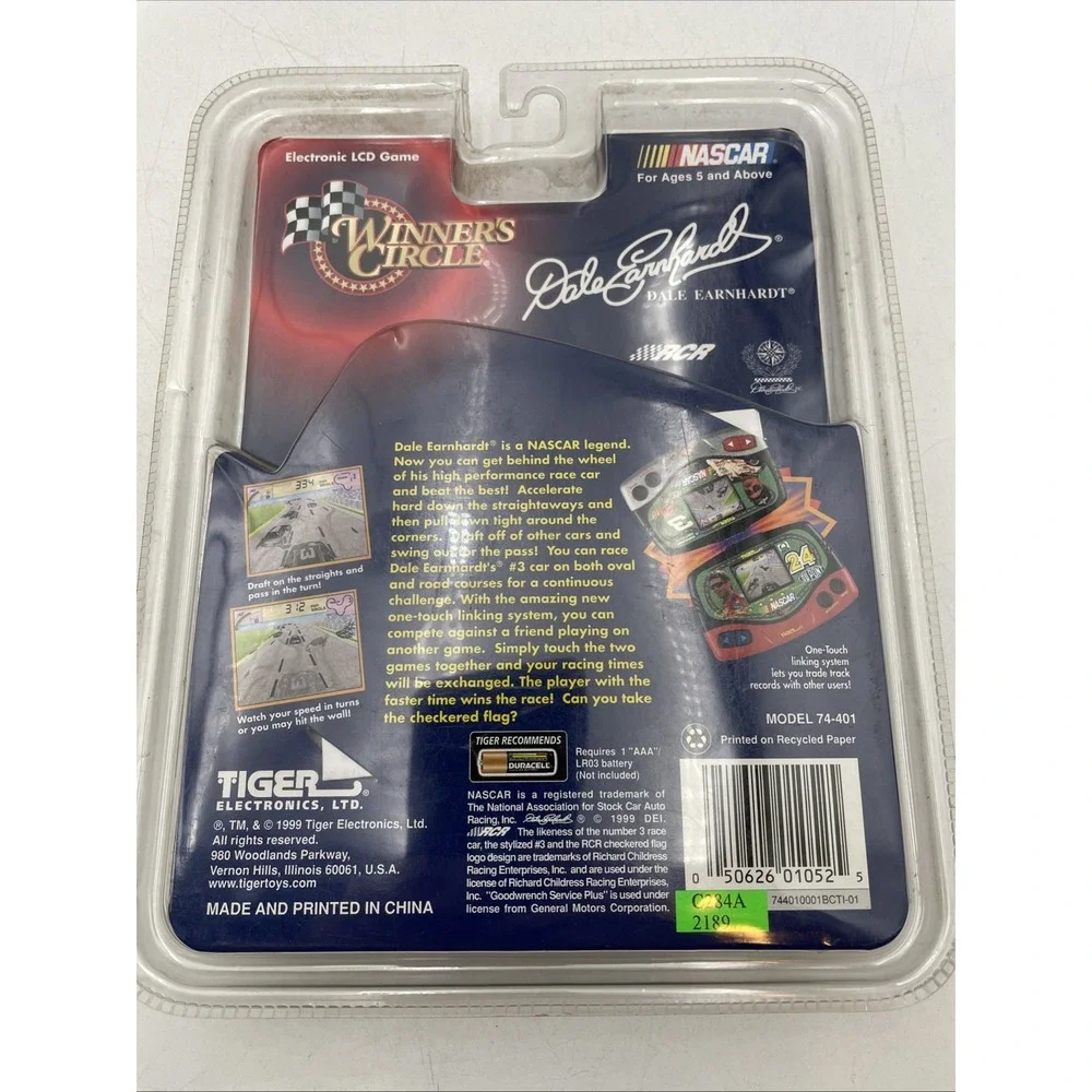 NEW Winner's Circle Dale Earnhardt 1999 NASCAR Racing Game Tiger Electronics